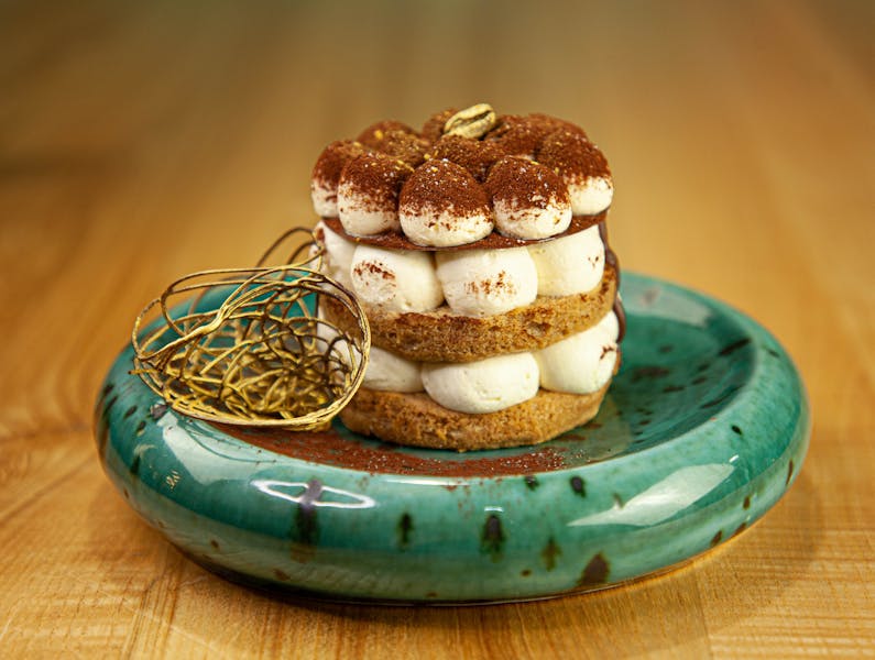 Tiramisu dessert at Dewey's pizza